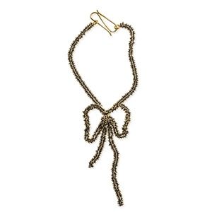 Gorgeous black bow choker necklace by Beatriz Palacios (hello statement piece!!)